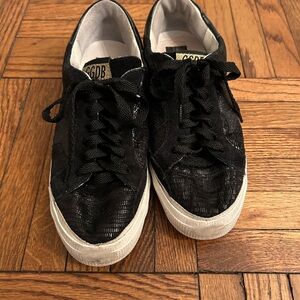Golden Goose Black and White Sneakers